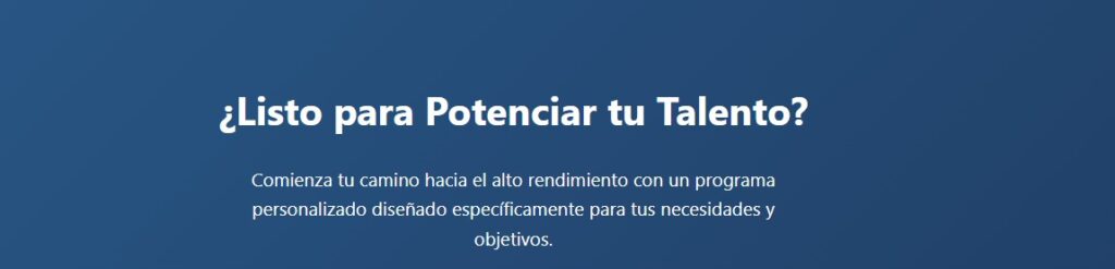mensaje para talentos